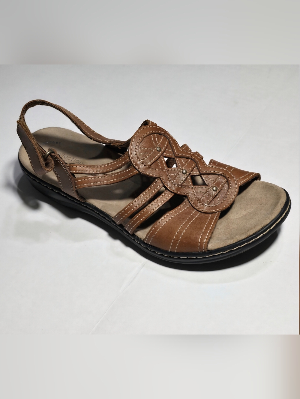 Clarks 8.2 Womens Brown Sandals Ultimate Comfort Spring Summer